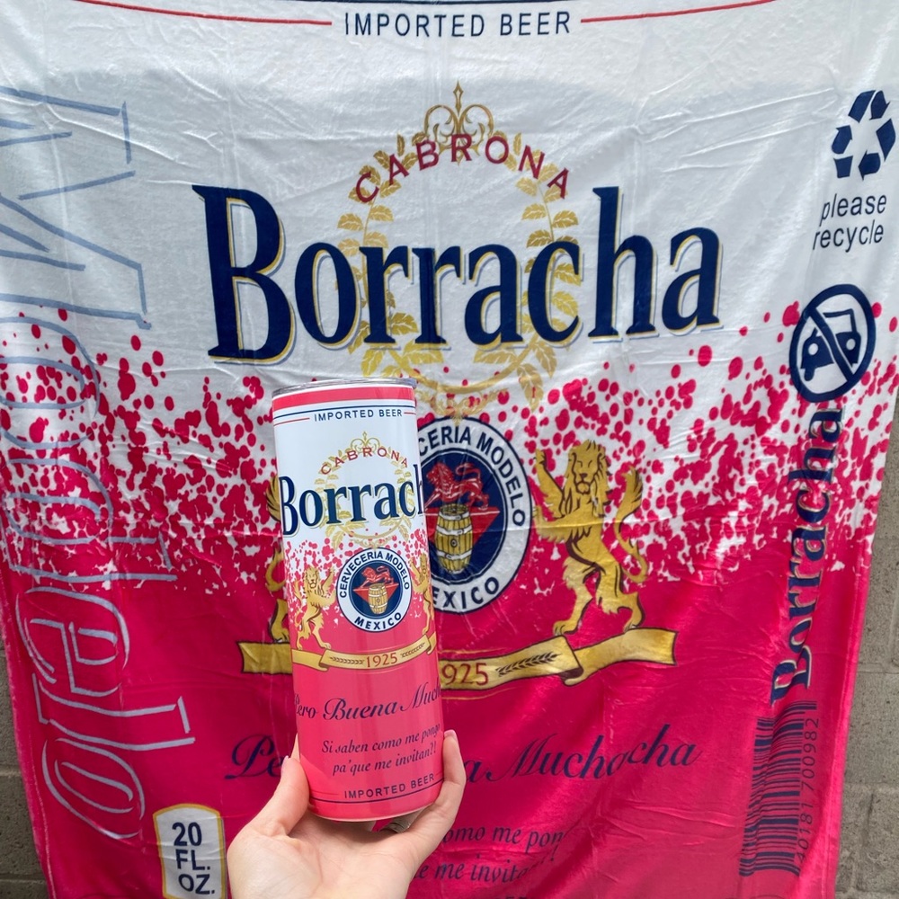Borracha Hot Pink Tumbler Blanket